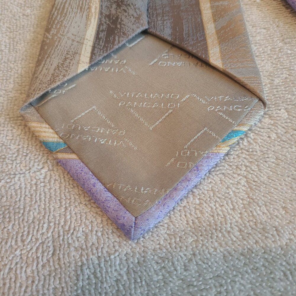 Vintage Vitaliano Pancaldi 100% Silk Handmade Neck Tie Made In Italy - Picture 6 of 11